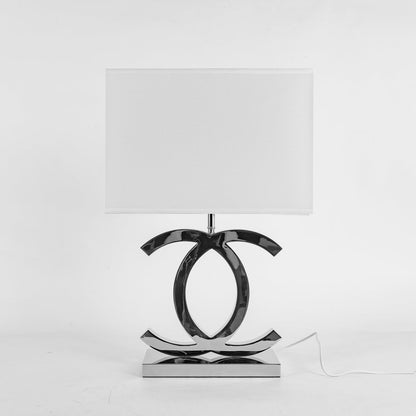 Modern Stainless Steel Table Lamp with Fabric Shade – Nordic Design for Bedroom or Living Room 5