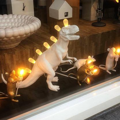 Creative Stegosaurus Table Lamp – Unique Resin Design for Home Decor 3