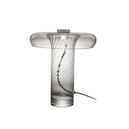 Vintage Glass Table Lamp with Integrated LED – 35cm Diameter, Indoor Lighting 1