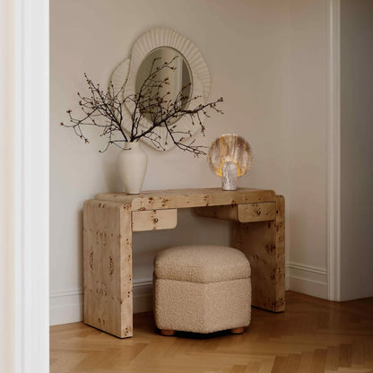Minimalist Stone Table Lamp with Warm Glow – Natural Travertine Design 4