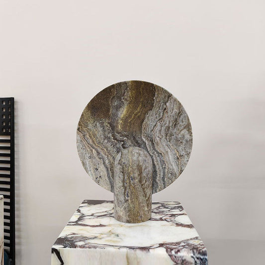 Elegant Marble Table Lamp with Integrated LED – Modern Design for Bedroom or Living Room 1