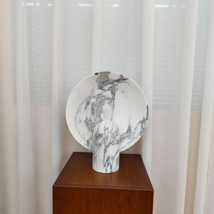 Elegant Marble Table Lamp with Integrated LED – Modern Design for Bedroom or Living Room 13