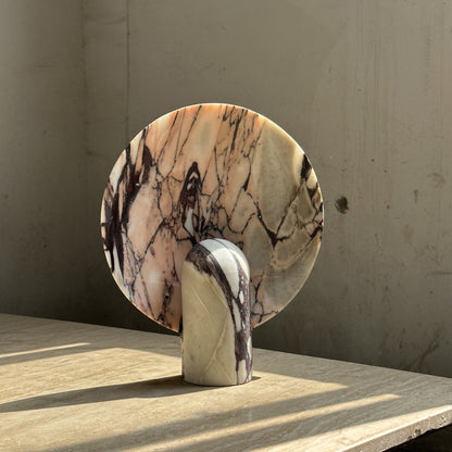 Elegant Marble Table Lamp with Integrated LED – Modern Design for Bedroom or Living Room 4