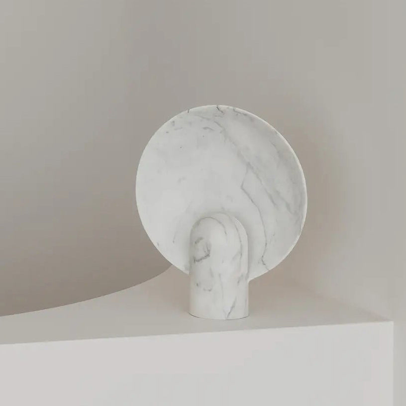 Elegant Marble Table Lamp with Integrated LED – Modern Design for Bedroom or Living Room 6