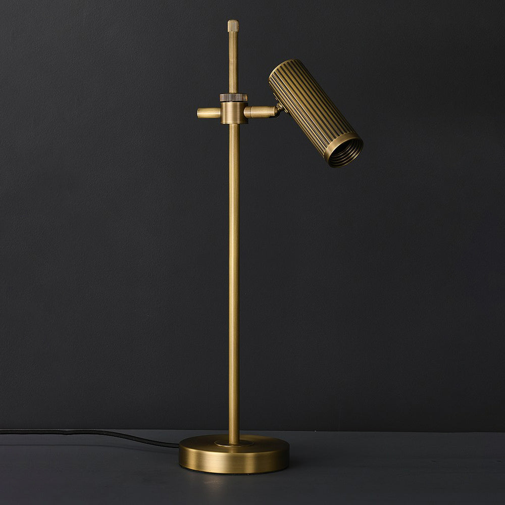 Elegant Brass Table Lamp with Copper Frame – Stylish Bedside or Desk Lighting 1