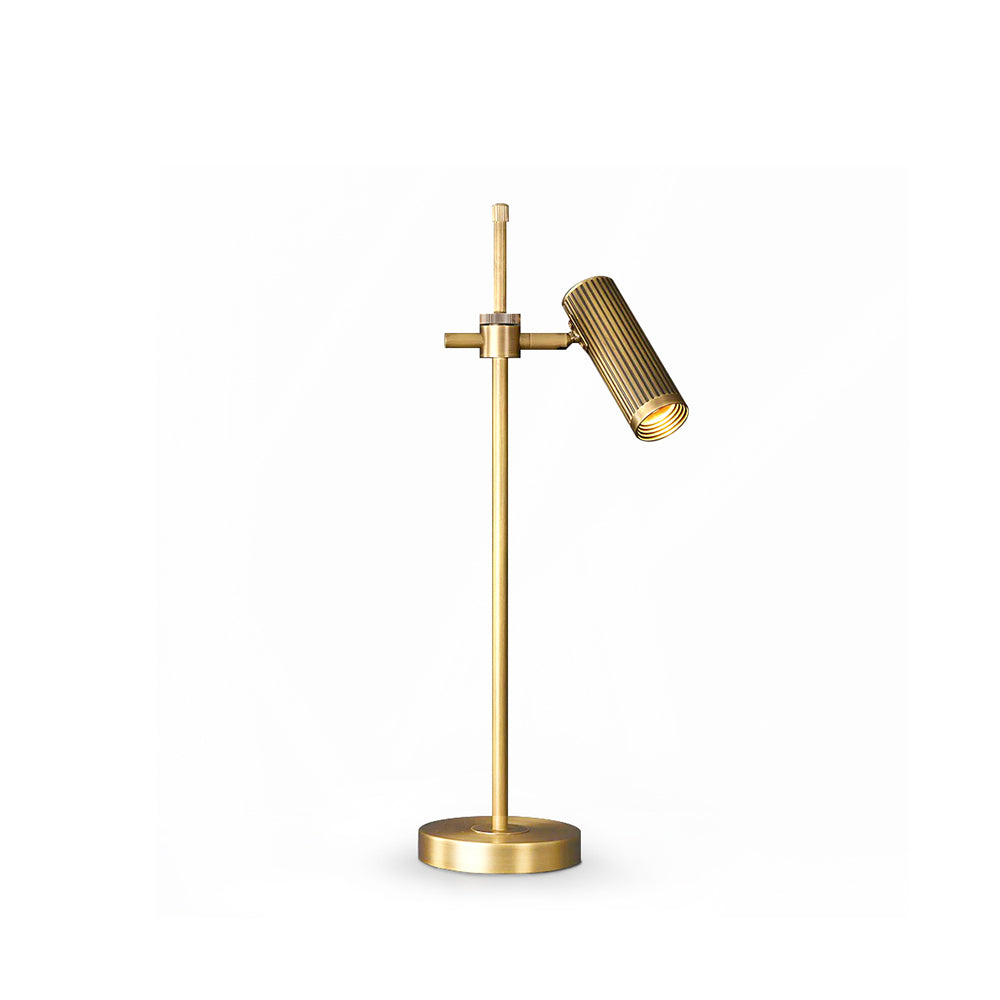 Elegant Brass Table Lamp with Copper Frame – Stylish Bedside or Desk Lighting 2
