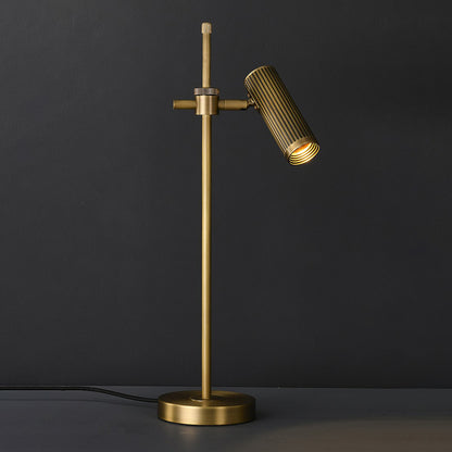 Elegant Brass Table Lamp with Copper Frame – Stylish Bedside or Desk Lighting 3
