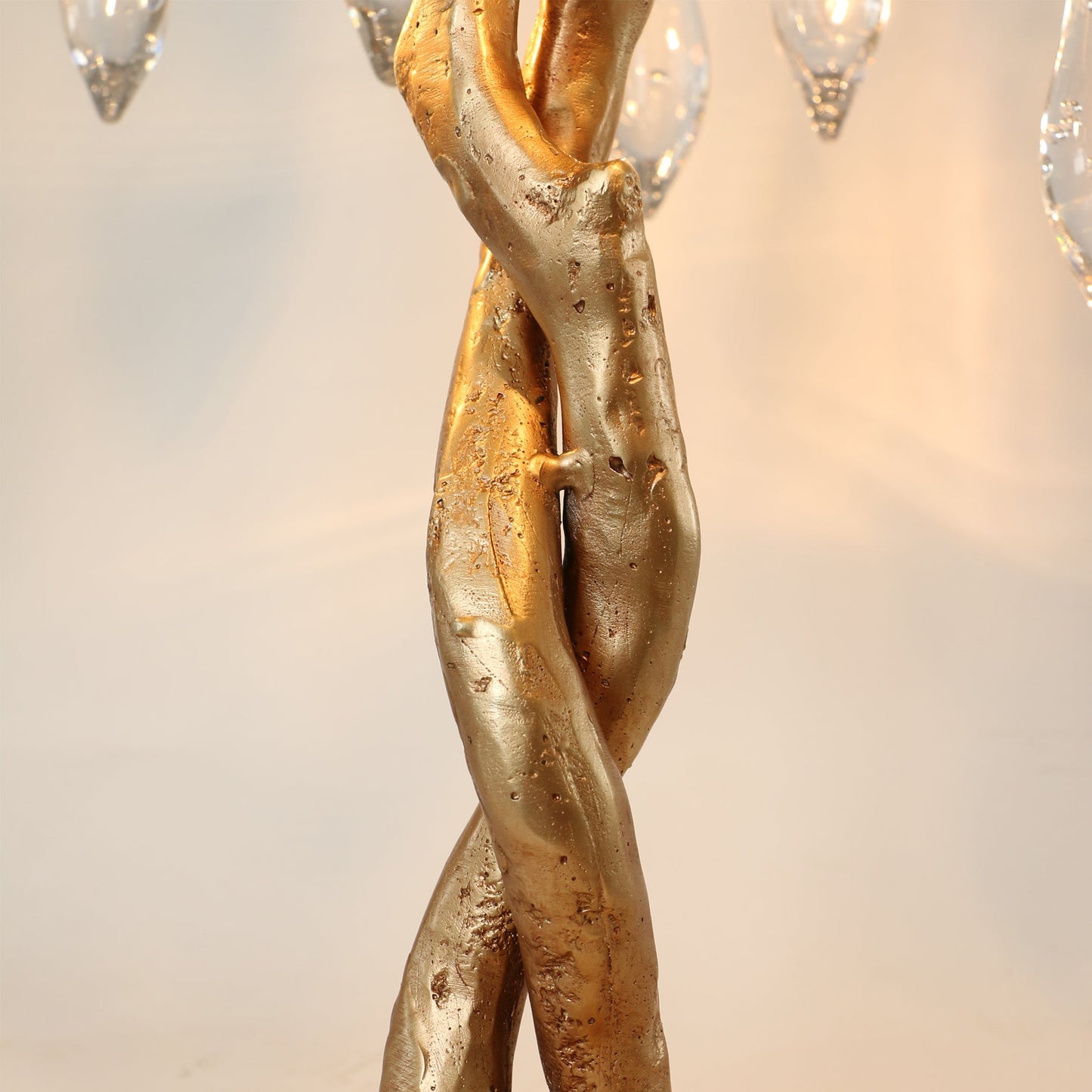 Elegant Teardrop Table Lamp with Brass Branches – Stylish Bedside Lamp for Bedroom or Living Room 6