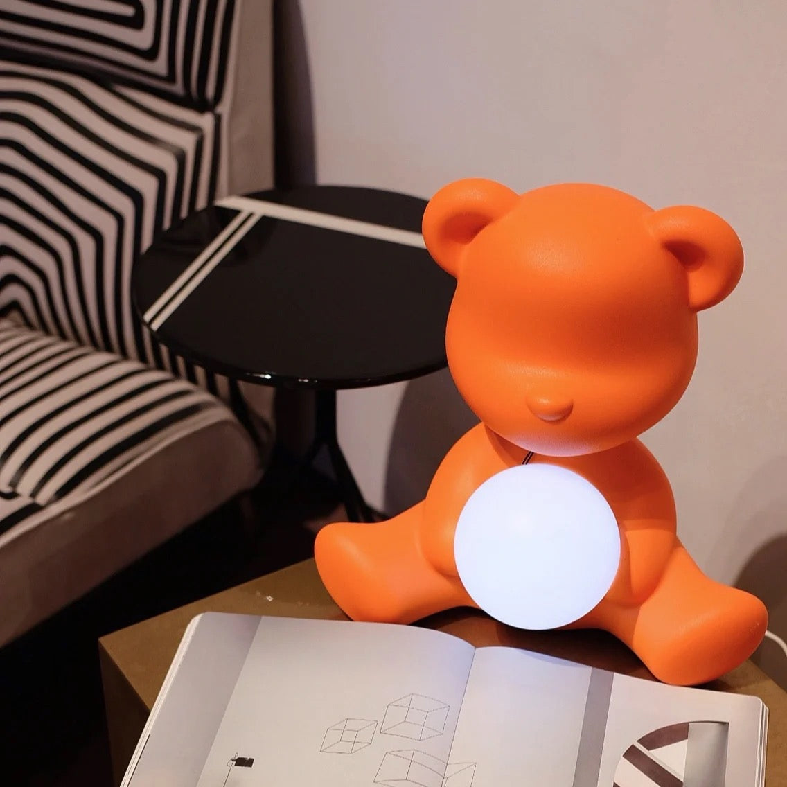 Cute Teddy Table Lamp with Integrated LED – Whimsical Design for Bedroom or Desk 5