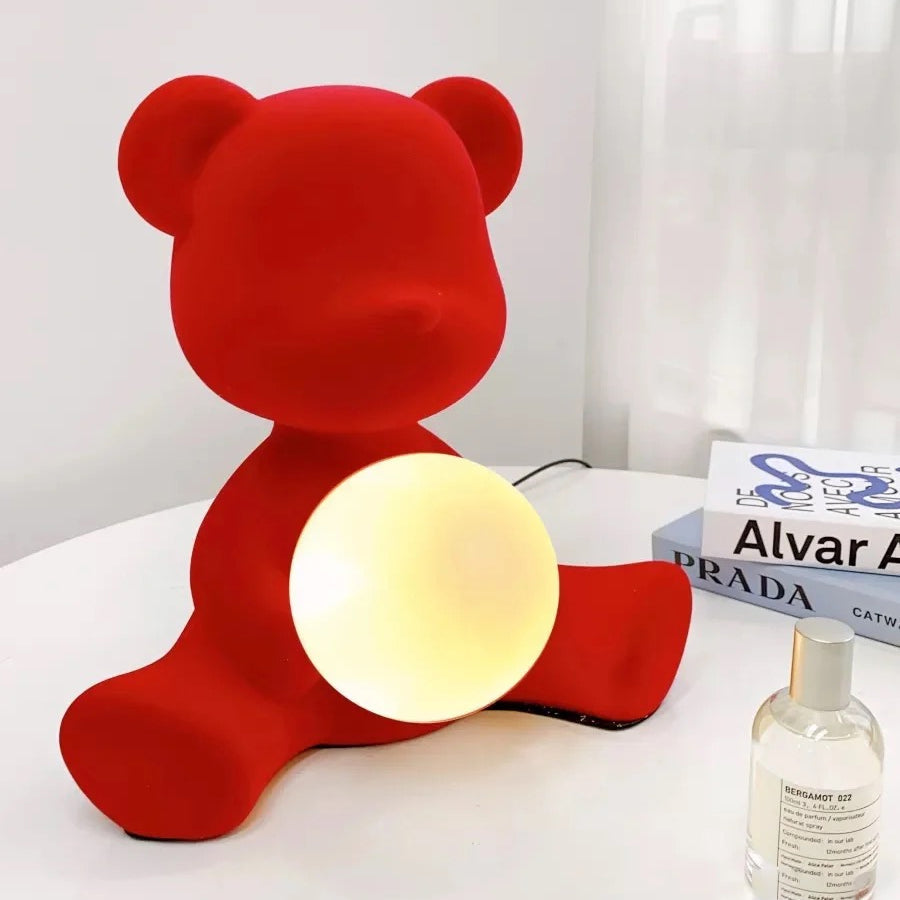 Cute Teddy Table Lamp with Integrated LED – Whimsical Design for Bedroom or Desk 7