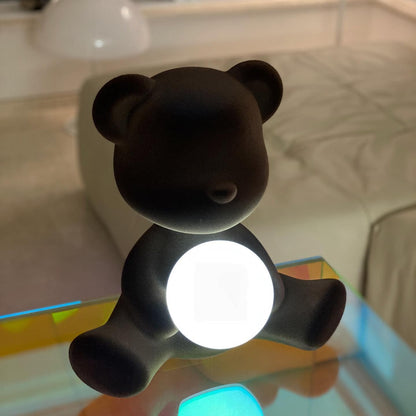 Cute Teddy Table Lamp with Integrated LED – Whimsical Design for Bedroom or Desk 8