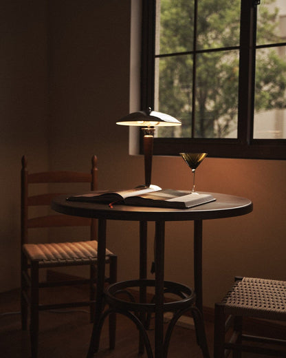 Tibby Table Lamp with Silver Shade and Wood Accent – Elegant Bedroom or Desk Lamp 7