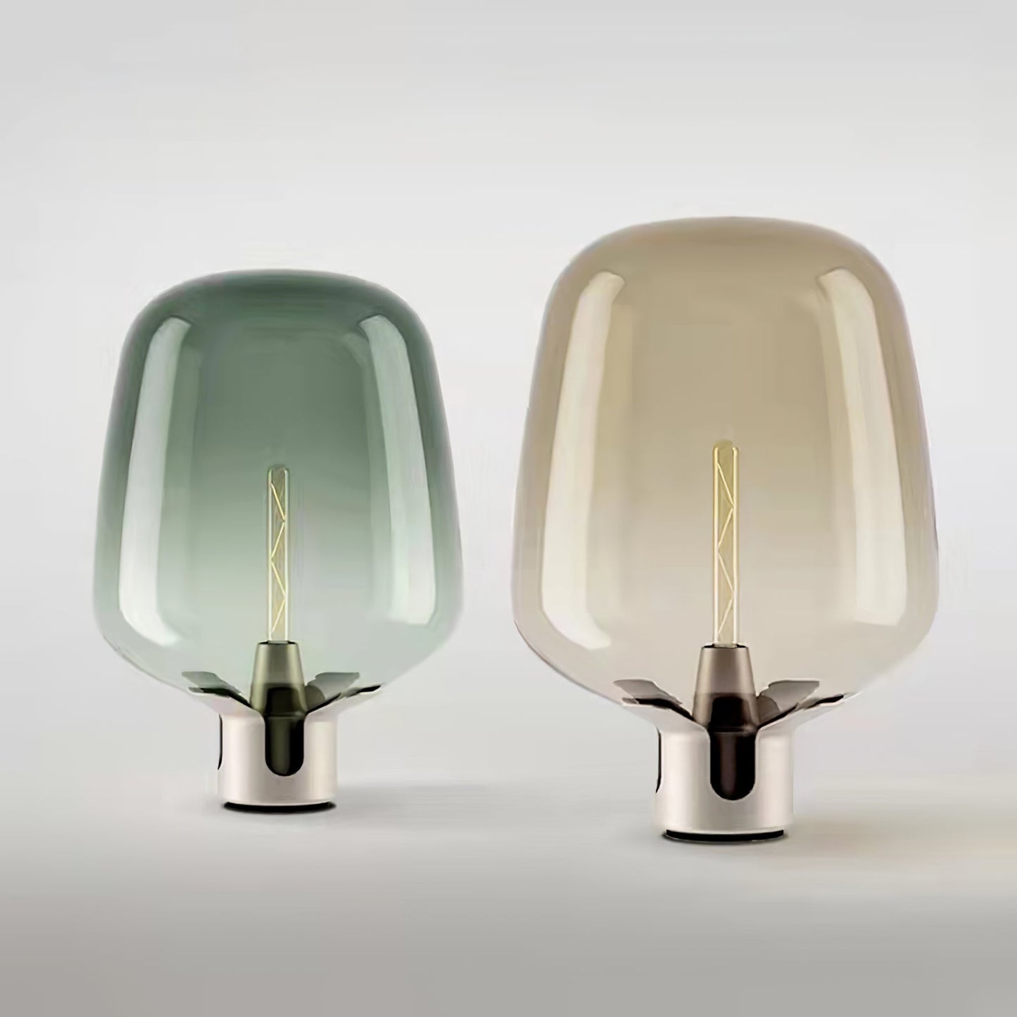 Stylish Table Lamp with Colored Glass – 35cm Diameter, Ideal for Living Room or Bedroom 4