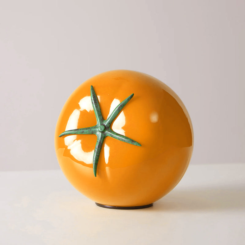 Tomato-Inspired Glass Table Lamp with LED Light – Vibrant Red Design 10