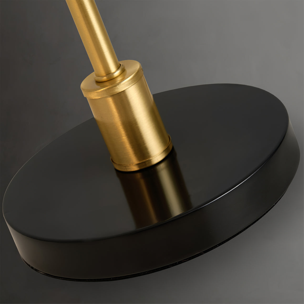 Mid-Century Modern Table Lamp with Brass Shade – Adjustable Task Lighting 8