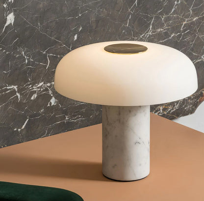 Elegant Marble Glass Table Lamp – Indoor Lighting Fixture for Bedroom or Living Room 4