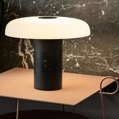 Elegant Marble Glass Table Lamp – Indoor Lighting Fixture for Bedroom or Living Room 7