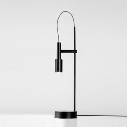 Tubino Indoor Table Lamp with LED Bulb Compatibility – Black Metal Design 1