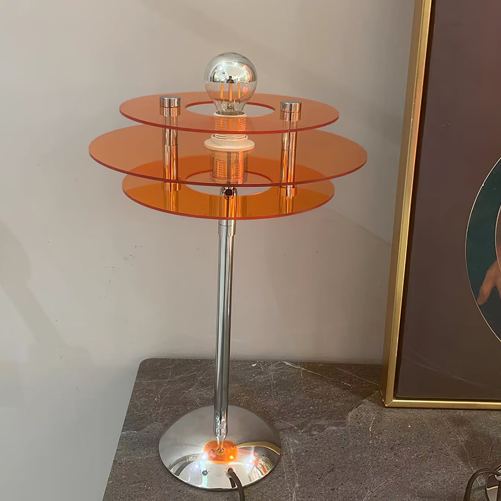 Modern UFO Table Light – Geometric Table Lamp for Living Room, Indoor Use, E26/E27 7