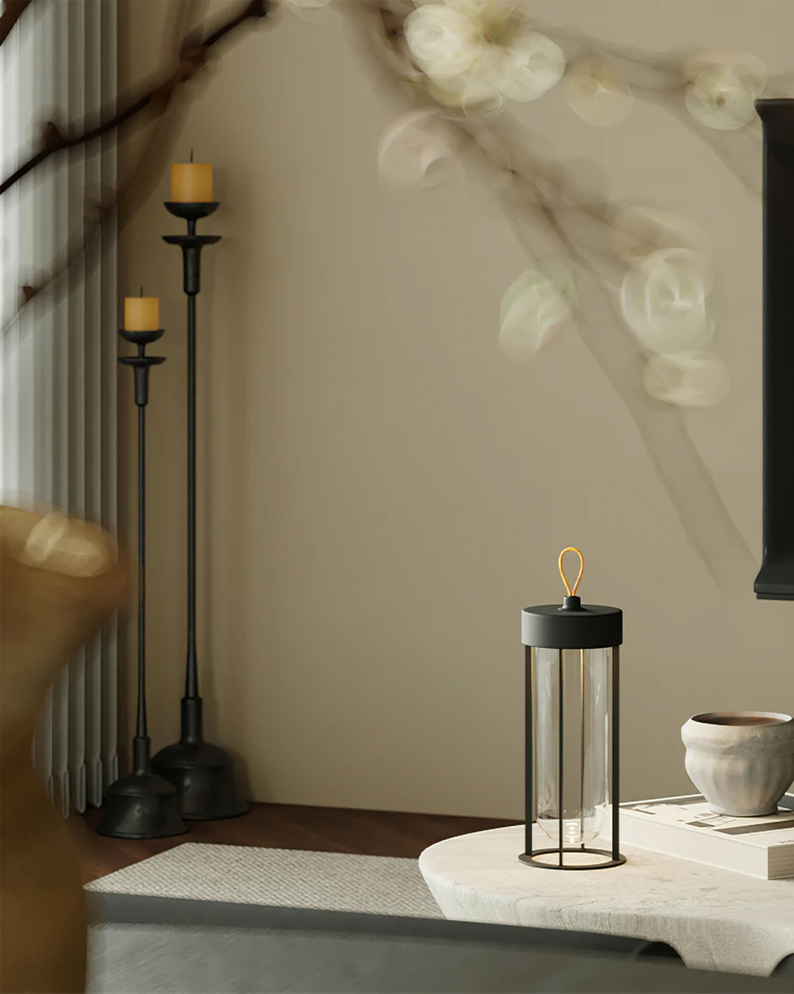 LED Table Lamp with Built-in Battery – Portable Lantern Design for Any Space 6