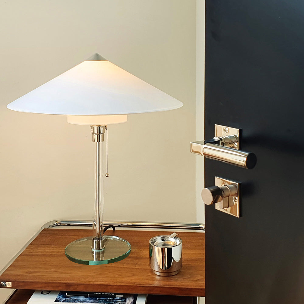 Wagenfeld Table Lamp with Fabric Shade – Modern Indoor Lighting Fixture 3