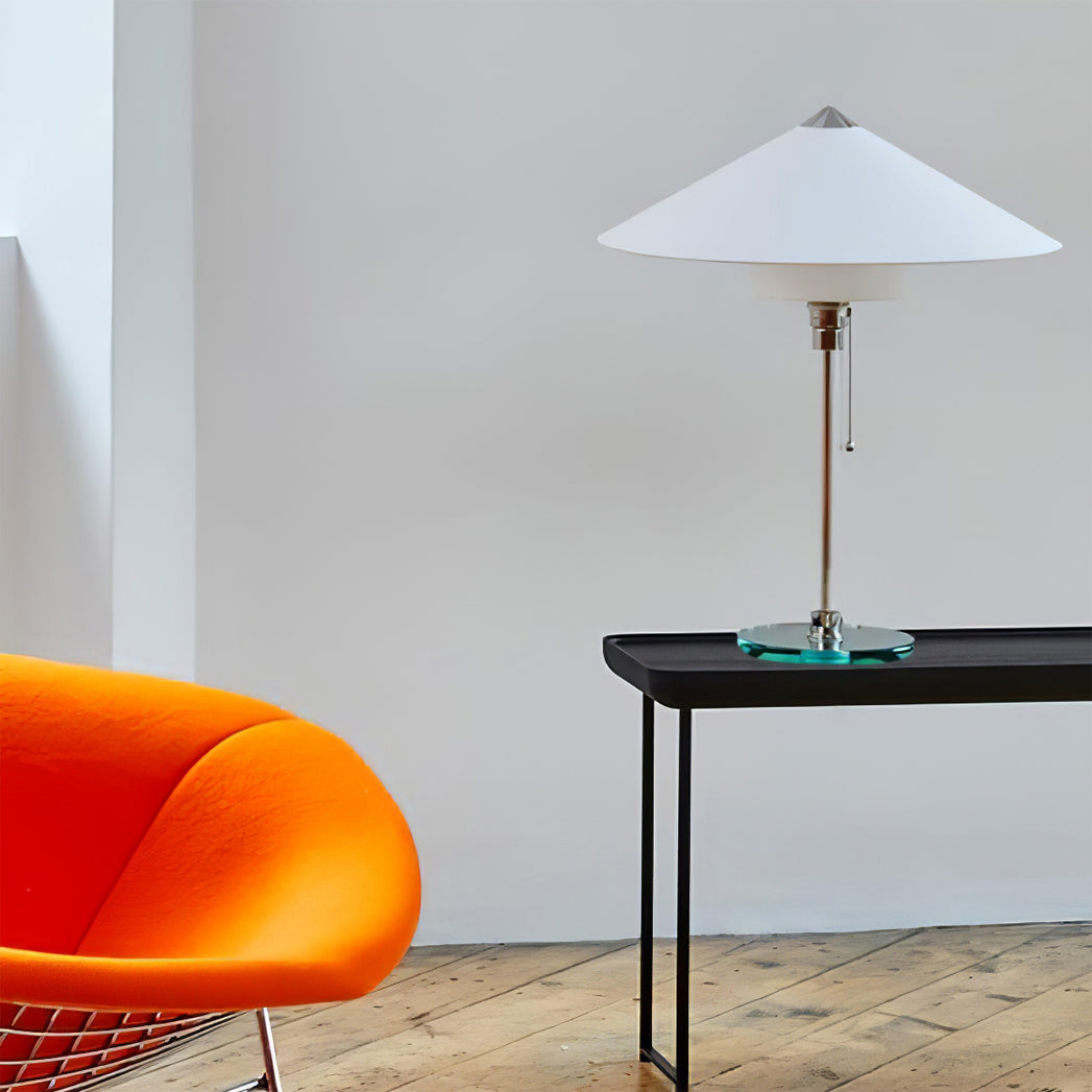 Wagenfeld Table Lamp with Fabric Shade – Modern Indoor Lighting Fixture 5