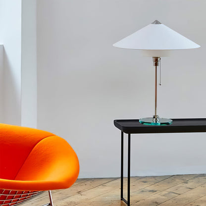 Wagenfeld Table Lamp with Fabric Shade – Modern Indoor Lighting Fixture 5