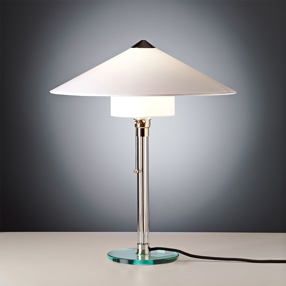 Wagenfeld Table Lamp with Fabric Shade – Modern Indoor Lighting Fixture 8