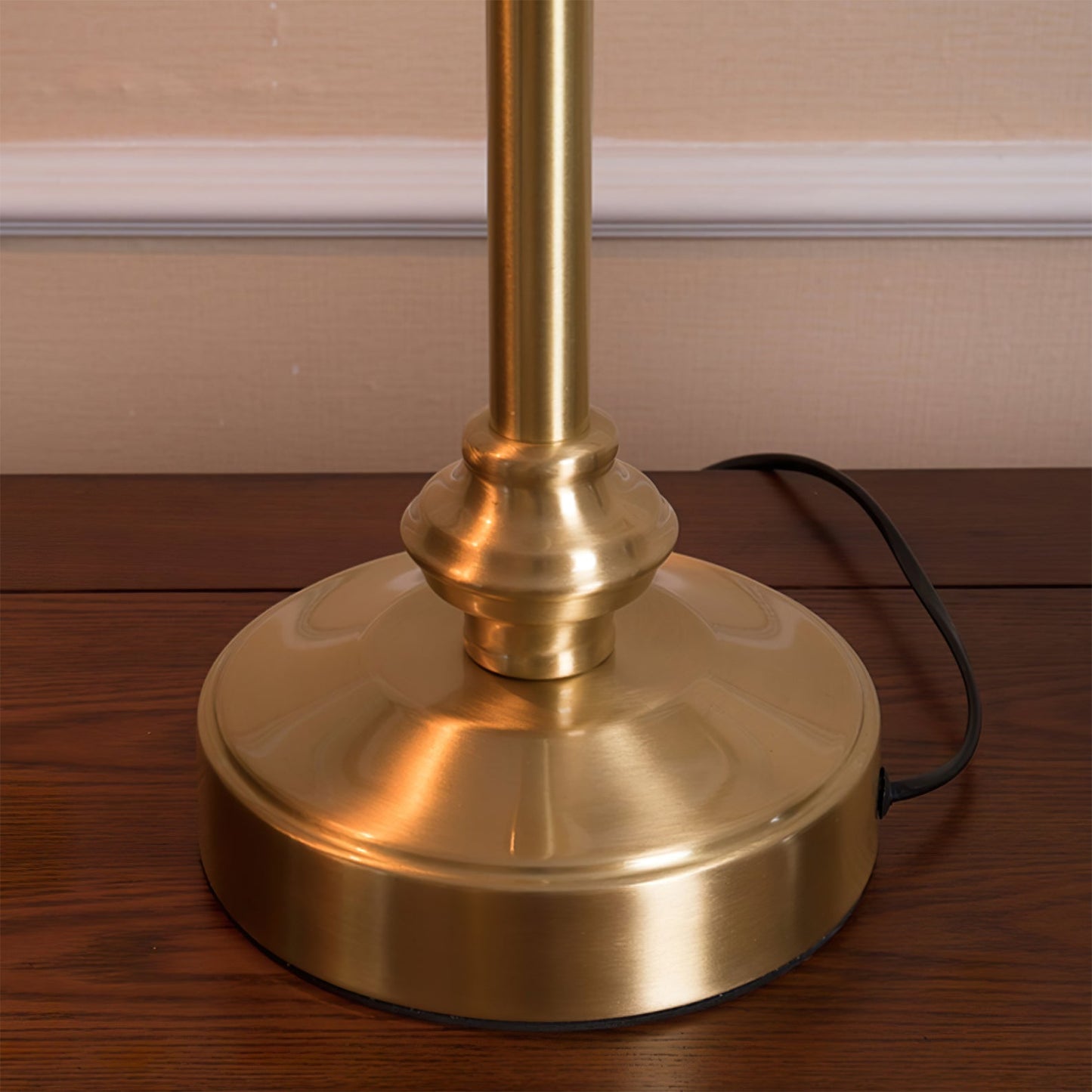 Brass Table Lamp with Adjustable Arm and Dome Shade – Modern Desk Light 6