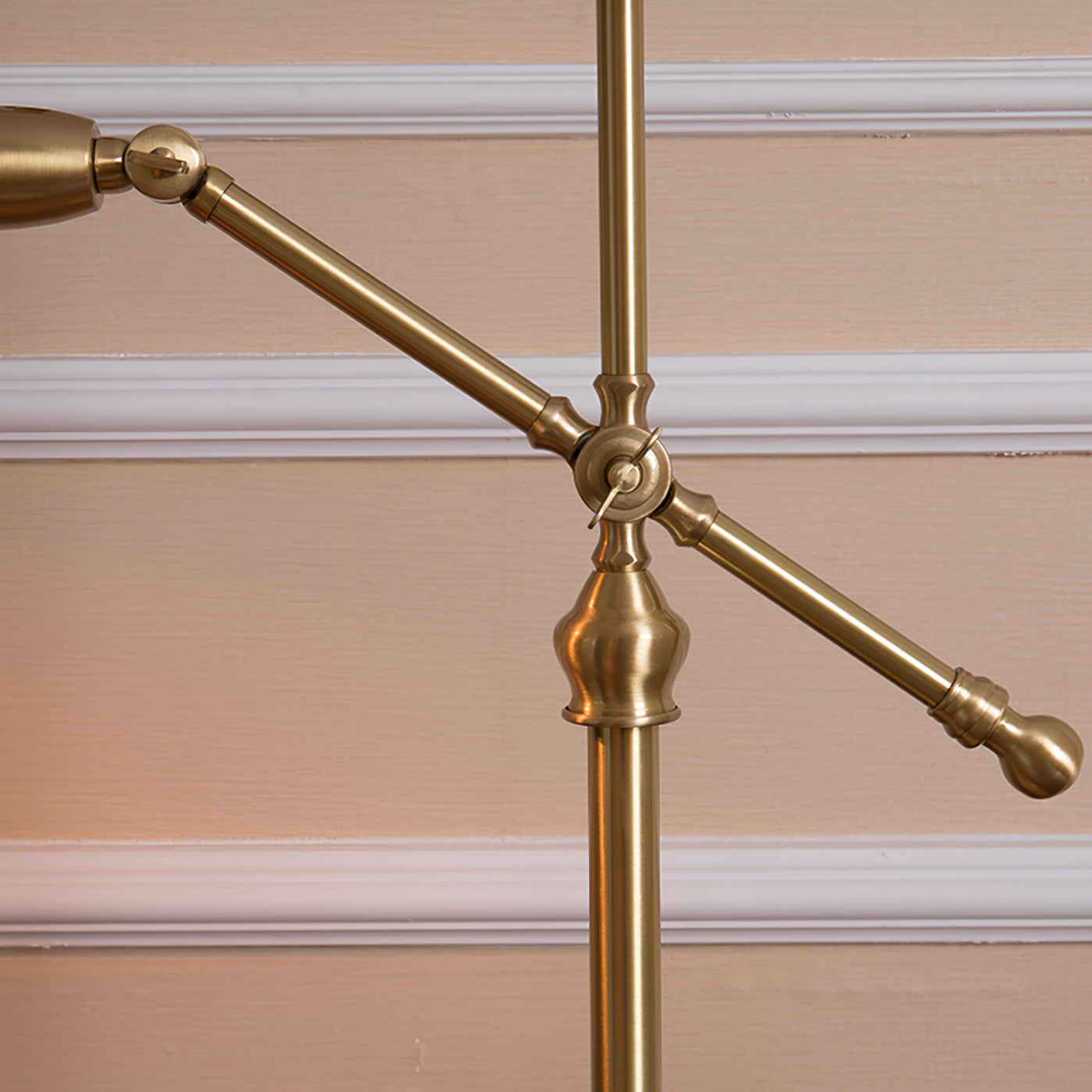 Brass Table Lamp with Adjustable Arm and Dome Shade – Modern Desk Light 7