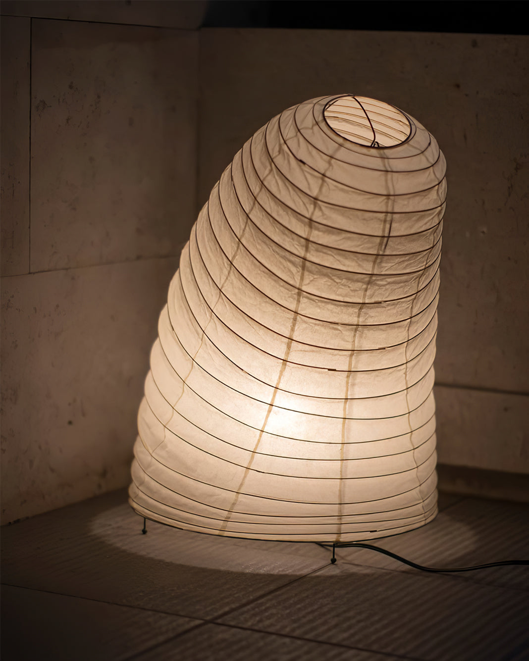Handmade Mulberry Paper Table Lamp – Unique Design, 38cm Diameter, Ideal for Bedroom and Living Room 5