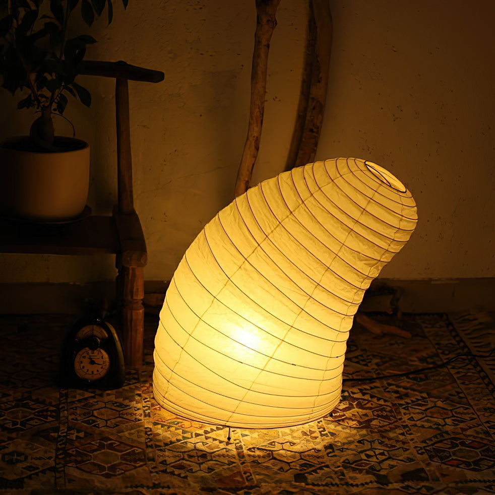 Handmade Mulberry Paper Table Lamp – Unique Design, 38cm Diameter, Ideal for Bedroom and Living Room 8