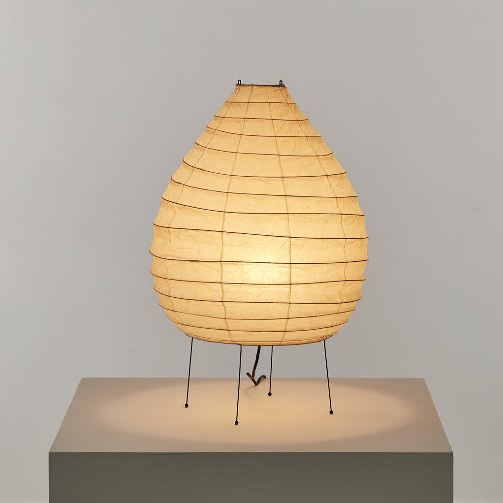 Handmade Mulberry Paper Table Lamp with Unique Design – 42cm Diameter 3