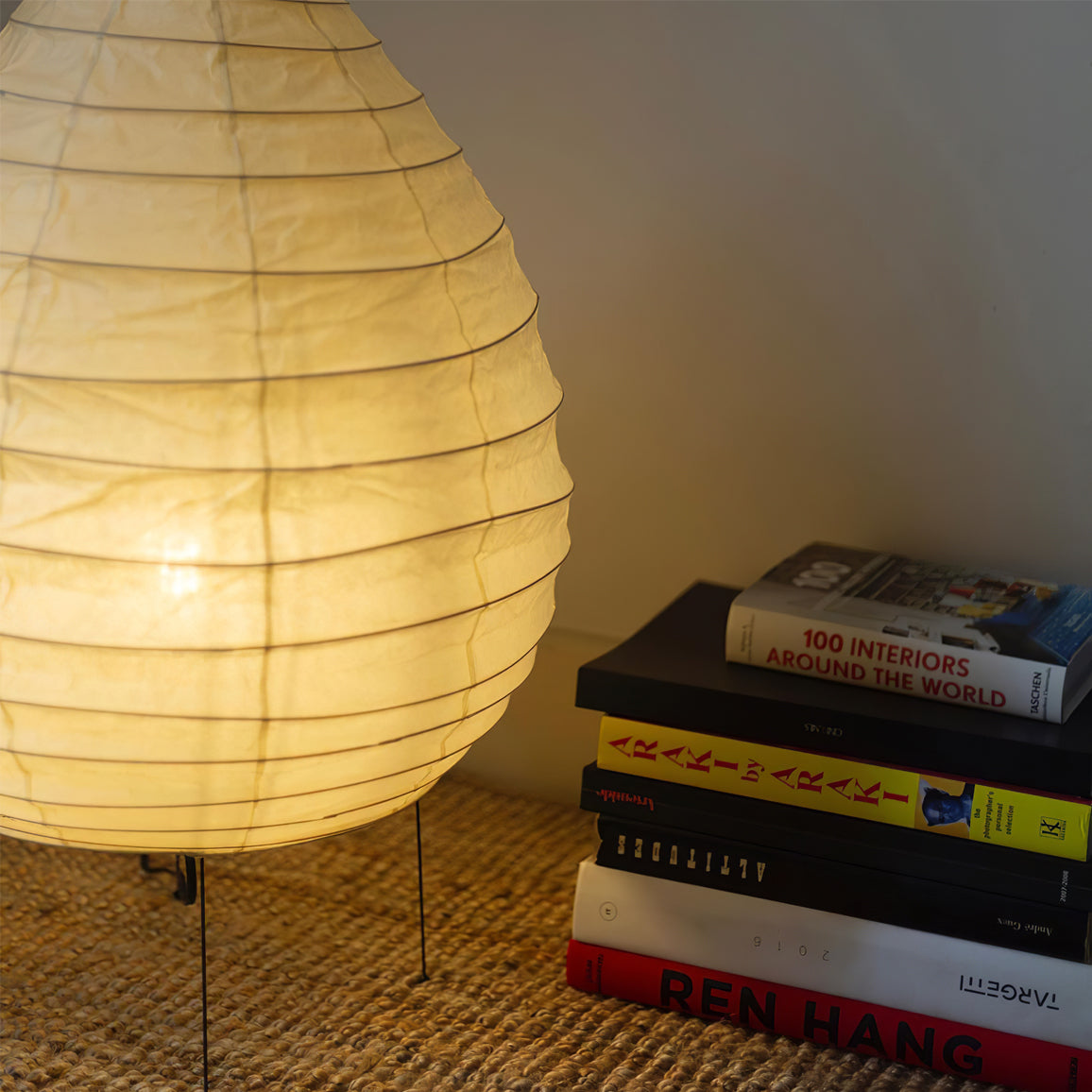 Handmade Mulberry Paper Table Lamp with Unique Design – 42cm Diameter 9
