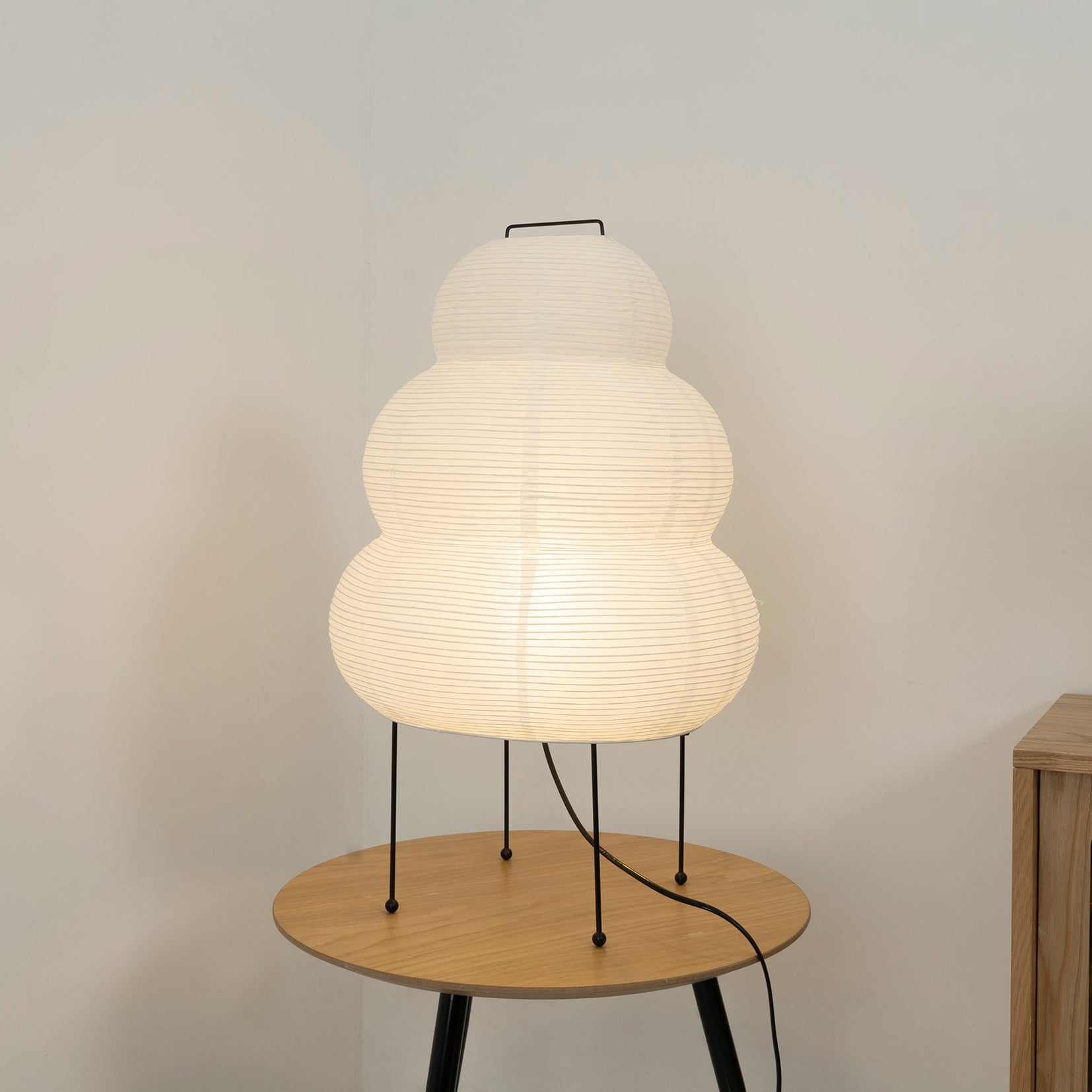 Washi Table Lamp with Mulberry Paper Shade – Elegant Indoor Lighting for Bedroom and Living Room 6