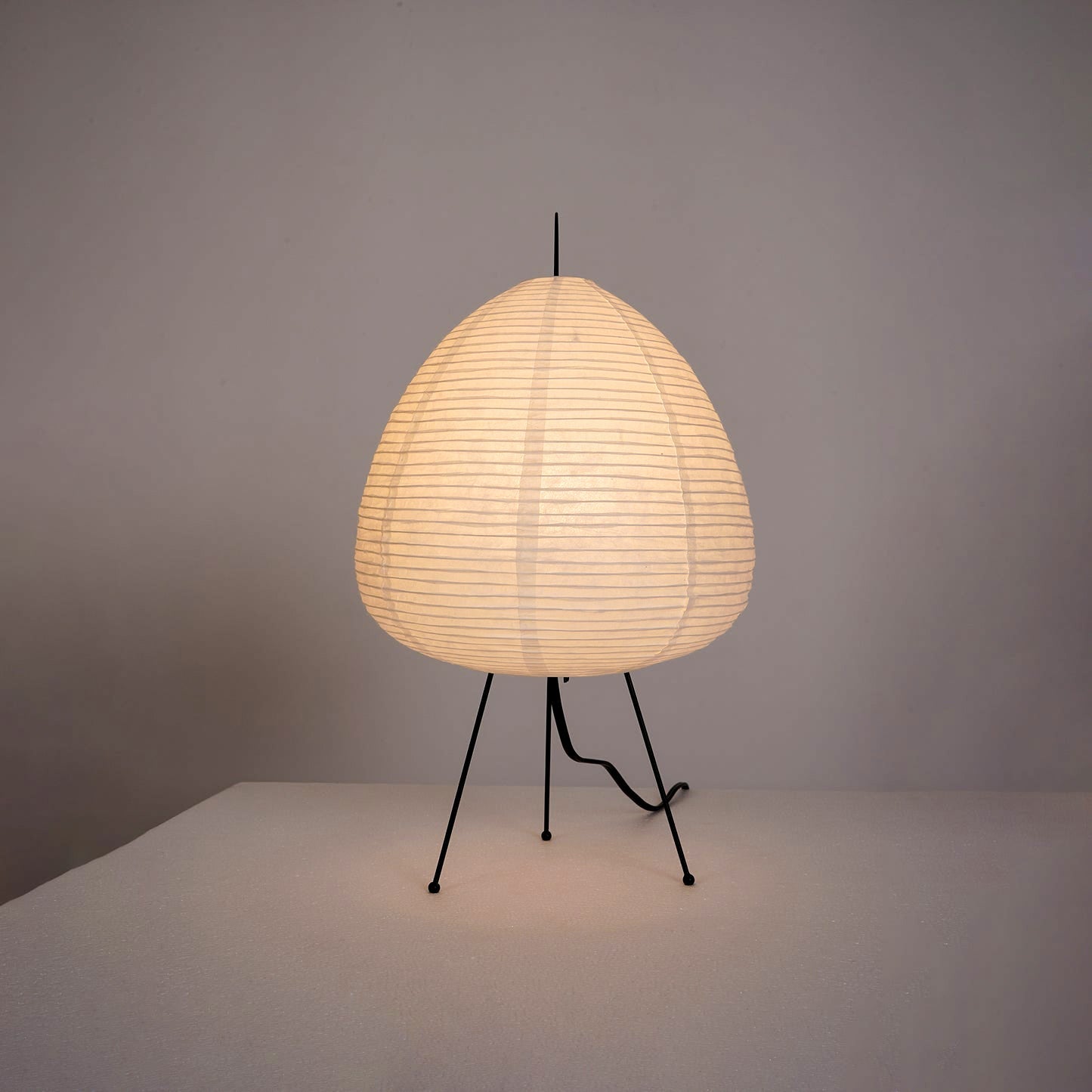 Washi Table Lamp with Mulberry Paper Shade – Elegant Indoor Lighting for Bedroom and Living Room 7