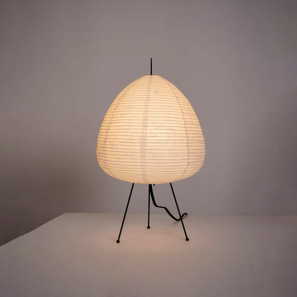 Washi Table Lamp with Mulberry Paper Shade – Elegant Indoor Lighting for Bedroom and Living Room 7