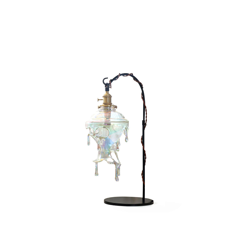 Iridescent Water Droplets Resin Table Lamp – 28cm Diameter, Indoor Lighting 2