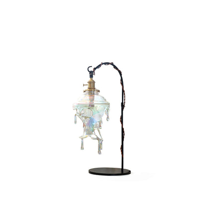Iridescent Water Droplets Resin Table Lamp – 28cm Diameter, Indoor Lighting 2