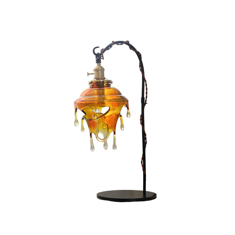 Iridescent Water Droplets Resin Table Lamp – 28cm Diameter, Indoor Lighting 10