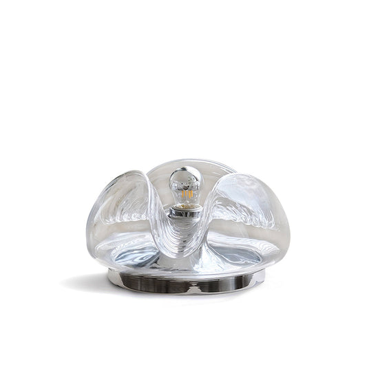 Wave Koch Table Lamp with Clear Shade and Chrome Frame – Modern Ambient Lighting 1