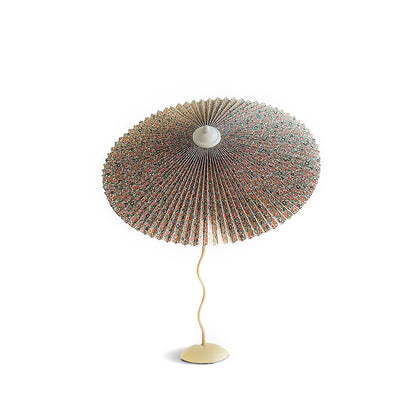 Wiggly Pleated Table Lamp with Handcrafted Shade – 43cm Diameter, Indoor Use 2