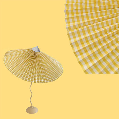 Wiggly Pleated Table Lamp with Handcrafted Shade – 43cm Diameter, Indoor Use 10