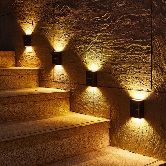 Solar LED Wall Lights - Eco-Friendly Outdoor Lighting with Automatic On/Off Feature 1