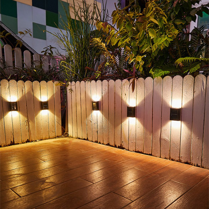 Solar LED Wall Lights - Eco-Friendly Outdoor Lighting with Automatic On/Off Feature 2