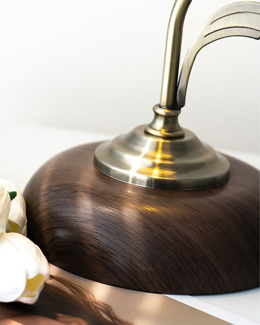 Ceramic Table Lamp with Flower Shade – Touch Control, USB Charging – White and Gold 6