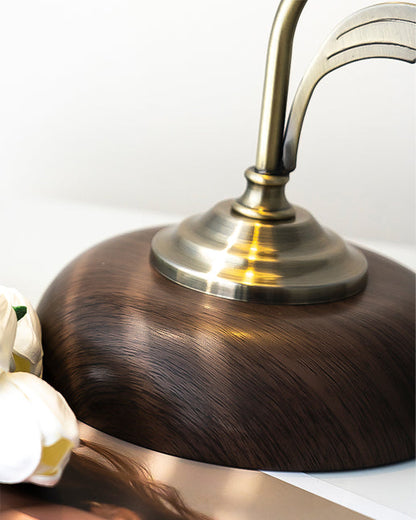 Ceramic Table Lamp with Flower Shade – Touch Control, USB Charging – White and Gold 6