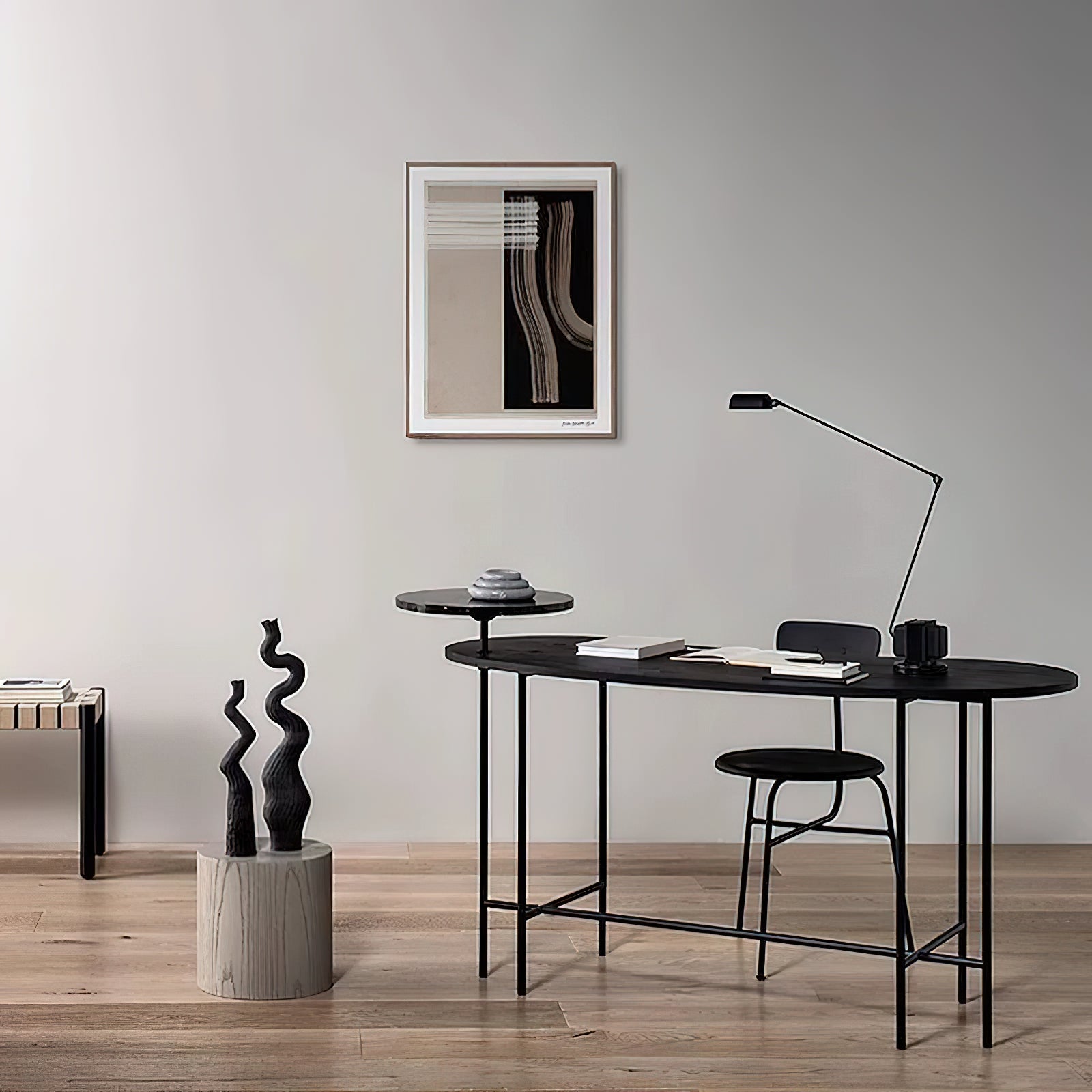 Adjustable Table Lamp with Dimming Feature and Rotating Diffuser - Modern Bedside or Desk Lamp 4