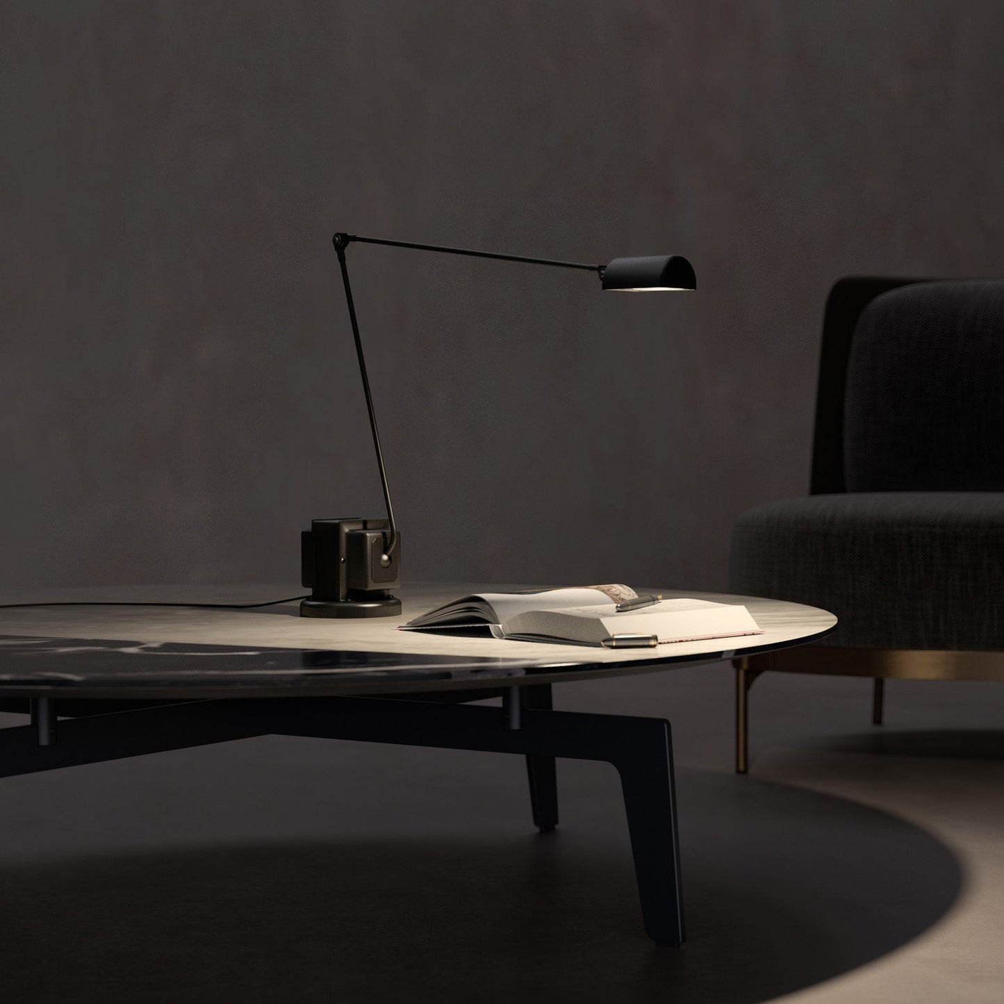 Adjustable Table Lamp with Dimming Feature and Rotating Diffuser - Modern Bedside or Desk Lamp 9