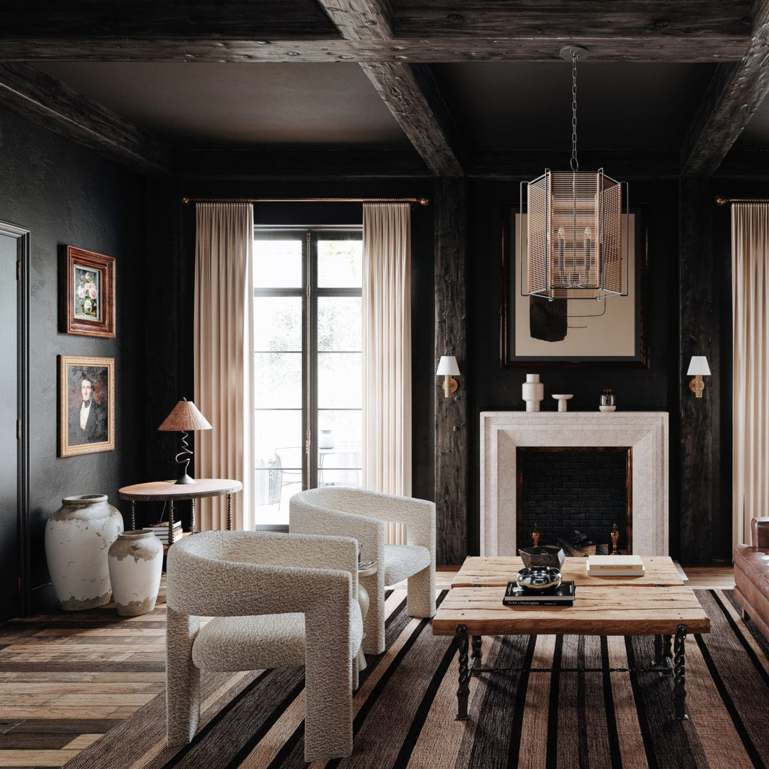 Zigzag Table Lamp with Rattan Shade – Unique Bedside or Desk Lamp for Living Room 7